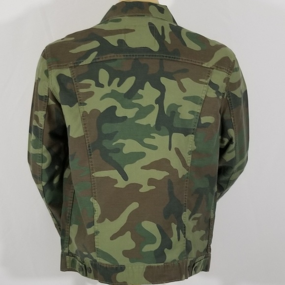 New Men's Levi's Denim Camouflage Jacket size L - Picture 2 of 8